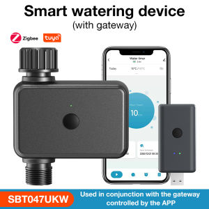 Smart Tuya Bluetooth watering timer programmable with automatic and manual watering hub