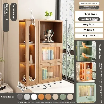 AUREO Balcony Storage Cabinet Bay Window Shelf Sun Protection Storage Cabinet Bedroom Bay Window Cabinet Bookshelf Simple Storage Cabinet Customization