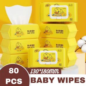 (1 Pack) Baby Wipes Tissue Duckling Series Non Alcohol Baby Wet Tissue / Tisu Basah Baby / Alcohol-free fragrance-free wipes