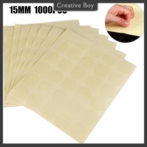 [Creative] 1000 15MM clear round sticker round transparent labels circle PVC Sealing labels