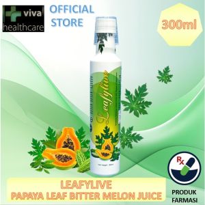 Papaya Leaf Juice Drink for Dengue Leafylive Botanical Juice 300ML Bitter Melon Dengue Denggi Leafy-Live