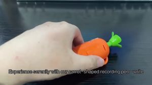 Carrot Voice Recorder Pen Zootopia Electronic Sound Toy Can Write Graffiti Ballpoint Pen 60-Second Voice Recorder Pen Gift