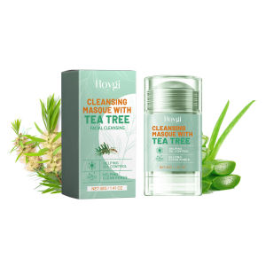 Hoygi Tea Tree Clay Mask Stick Deep Cleans Pores Reduces Acne Tightens and Smoothes Skin Mud Mask Stick