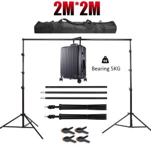 SOFTHOME 2M/3M Balck Heavy Duty Backdrop Stand Photobooth Frame Stand Backdrop Photoshoot Green Screen Background