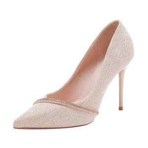 Free Shipping-Style High Heels For Women Spring/Autumn Collection Pointed Toe Stiletto Heel Rhinestone Design High-End Fashion Flats