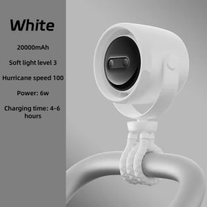 Octopus Fan For Stroller With Light Octopus Rechargeable Fan Portable Stroller Handheld Fan Mini fan For Baby Pram Table Desk Car Seat