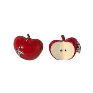 Classical Apples Design Studs Earrings in Premium Alloy Featuring Dazzling Zircon Stones for Everyday Elegances