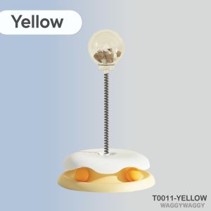 WaggyWaggy Cat Teaser Leak Food Toy Booster Spinning Ball Slow Feeding Mainan Kucing 猫咪漏食玩具 T0011