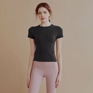 ANMO-T-shirt Baju Wanita Lengan Pendek Olahraga Gym & Lari & Yoga Sports & Zumba Kaos Badminton Terbaru