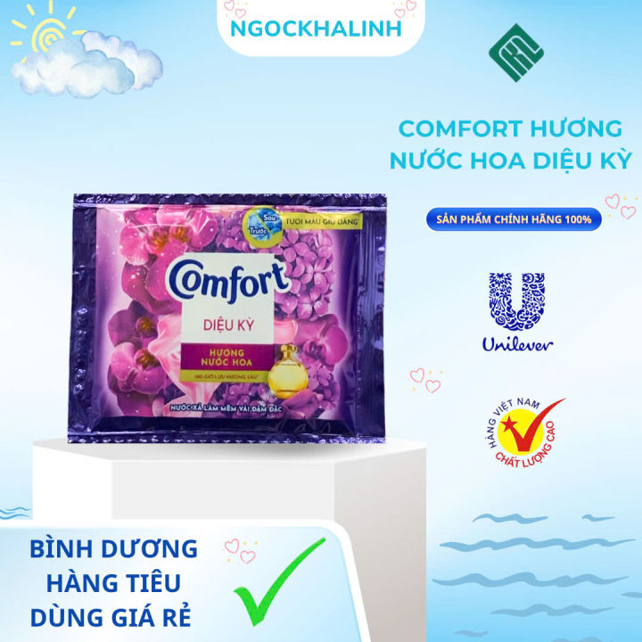 Nước xả vải Comfort Hương nước hoa diệu kỳ 20ml ( 1 dây 10 gói) | Lazada.vn