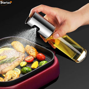 Starlux Oil Spray Bottle Sprayerbbq Kitchen Accessories Utensils Kitchen Set Oil Dispenser Barbecue Glass Mixing Condiment Bottle Vinegar Soy Sauce Spray Oiler Seasoning Condiment Bottle