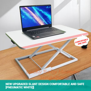 Standing Laptop Desk with Adjustable Height – Folding Desktop Riser for Office Monitors and Workstations Local Stock