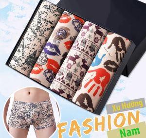 [Combo 4] Quần lót nam cao cấp quần boxer nam chất liệu cotton mềm mại co dãn tốt ôm dáng tôn mông - quần sịp đùi nam họa tiết trẻ trung sinh động cực quyến rũ