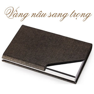 Ví inox bọc Pu đựng card visit nhiều màu sang trọng