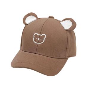 Gấu đáng yêu Mũ bóng chày với tai mềm mại mũ thoải mái thời trang Mũ bịt tai cho hình ảnh và trang phục hàng ngày