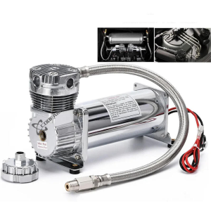 12V car cigarette lighter type inflation pump air compressor modification car chassis suspension tire inflation pump