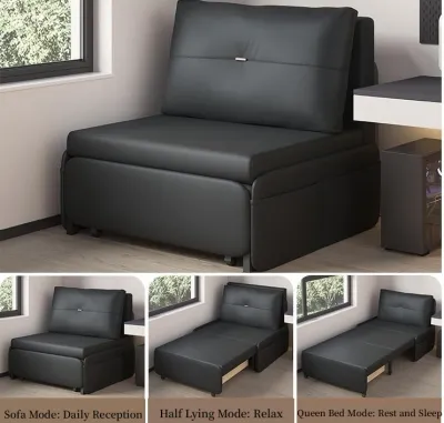 【10 Years WARRANTY】DreaME sofa bed foldable sofa bed with storage inside for living room bed frame Single/Double/Queen/King size on sale bedroom furniture