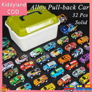 Baby Toy Car Mini Car Pull Back Toy Car Model Toys with Green Box Inertia Drive Car 32pcs Boy Sports Car Ornament Kids Birthday Christmas Gifts