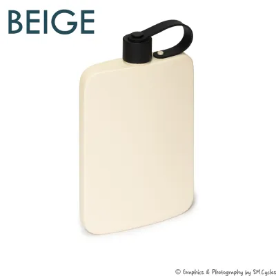 🇸🇬 500ml 304 Stainless Steel Cold/Lukewarm Water/Wine Flask Slim Flat Style Water Bottle [SG STOCK]