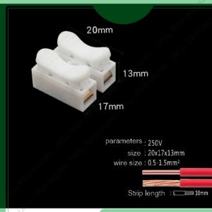 Diskon!! 10pcs Terminal Connector Sambungan Kabel Listrik 2 Pin 3 Pin Jepit