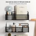 Kệ Để Đồ Nhà Tắm Lưới Sắt Hình Chữ Nhật Dán Tường, Kệ Đựng Gia Vị Nhà Bếp Sơn Tĩnh Điện, Kệ Đựng Mỹ Phẩm Gọn Gàng Dieulinhshop. 
