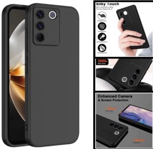 VIVO Y53 2017 Y50 Y30 Y29 4G Y28 4G Y20S Y20 Y03 Y02 Y02T Case black premium softcase silikon karet hitam soft casing cover black elegant