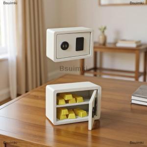 [COD] Bsuimki 1 Bộ quy mô 1 12 Dollhouse Vàng Bar an toàn mini mô hình mô phỏng thu nhỏ mật khẩu an toàn lưu trữ Tủ trang trí cảnh nhà