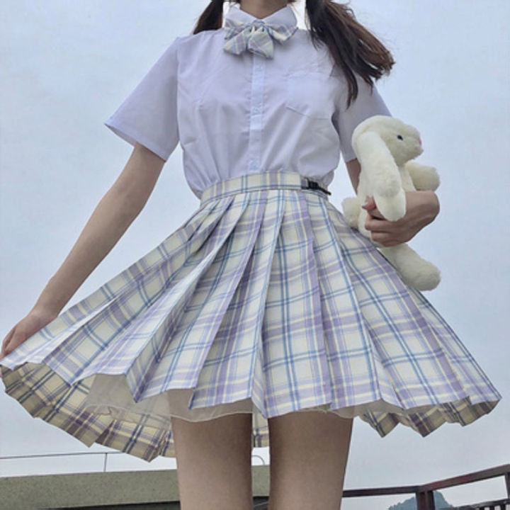 Giảm giá Bộ đồng phục học sinh Nhật Bản Hàn Quốc áo thủy thủ ái hải quân  chân váy xếp li seifuku - Mua Thông Minh