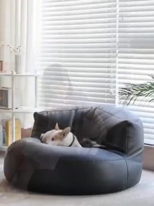Lazy Sofa Bean Leather Sofa Tatami Hig end Bag Half a month Leather Sofa Tatami Single Casual Small Apartment Small Sofa
