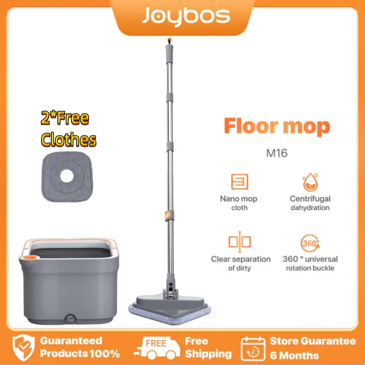 Joybos%20%20Mop%20360%20Spinner%20Flat%20Mop%20Clean%20and%20dirty%20water%20%20cloth%20M16%20Self%20Wash%20Spin%20separation%20tank/mop%20-%20Image%202