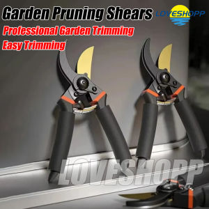 SK5 High Carbon Steel Titanium-Plated Multifunctional Pruning Shears For Household Flowers Fruit Trees And Gardening Sharp Durable And Rust-Proof