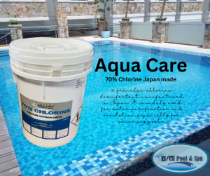 Aqua Care Calcium Hypochlorite 70% 45kg Japan Chlorine for Pool/Disinfection