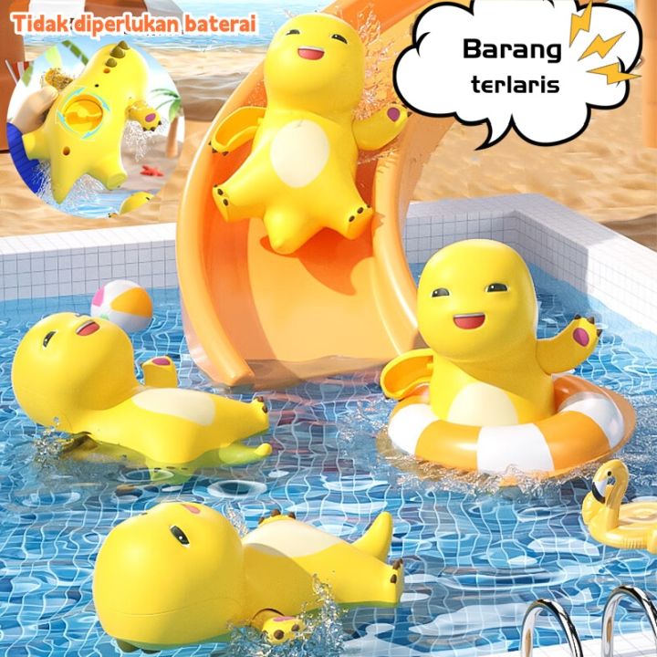 A313 Mainan Nailong Berenang Dino Kuning Berenang Lucu/Mainan Mandi ...