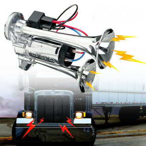 ORI HX Klakson Trompet Truk Mobil super keras 12 Volt dan 24 Volt Dual Air Horn 300dB