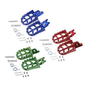 1 Pair Foot Pedal Rest Motorcycle Footpeg Aluminum Footpeg Motorbike Modification Accessory Replacement Pedal Rustproof