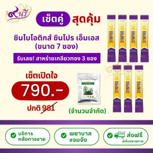 Synpro MS Digestive Health 7-Straw Package with Folate B12 & Mixed Herbs Digestive Support Supplement