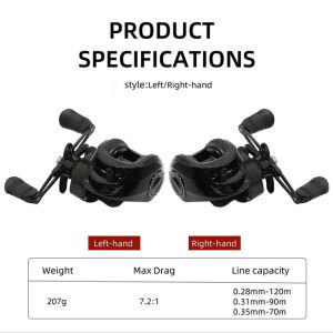 SYLPH Fishing Reel Baitcasting reel Gear Fishing Reel Metal Baits Reel with unloading alarm 18+1 Ball Bearing 7.2:1 Gear Ratio