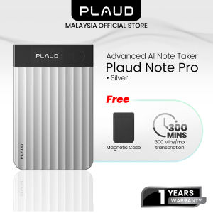 Plaud Note Pro AI Voice Recorder InstantView Display Transcribe & Summarize with AI Technology Note Taker for Meetings & Calls Ultra-Slim - Silver