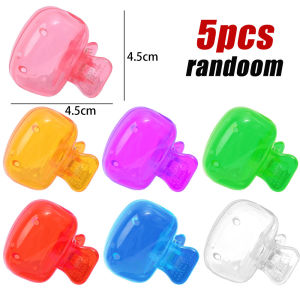 Feelife 5 cái nắp bảo vệ bàn chải đánh răng Khăn trùm đầu bàn chải đánh răng du lịch vỏ bảo vệ vỏ bàn chải kẹp nhựa cầm tay bảo vệ cho hộ gia đình đi du lịch