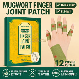 妙艾堂 艾草腱鞘贴 Wormwood Tendons Tenosynovitis Paste Tendon Pain Relief Plaster 12pcs 艾草贴大拇指膏药艾叶草艾炙艾