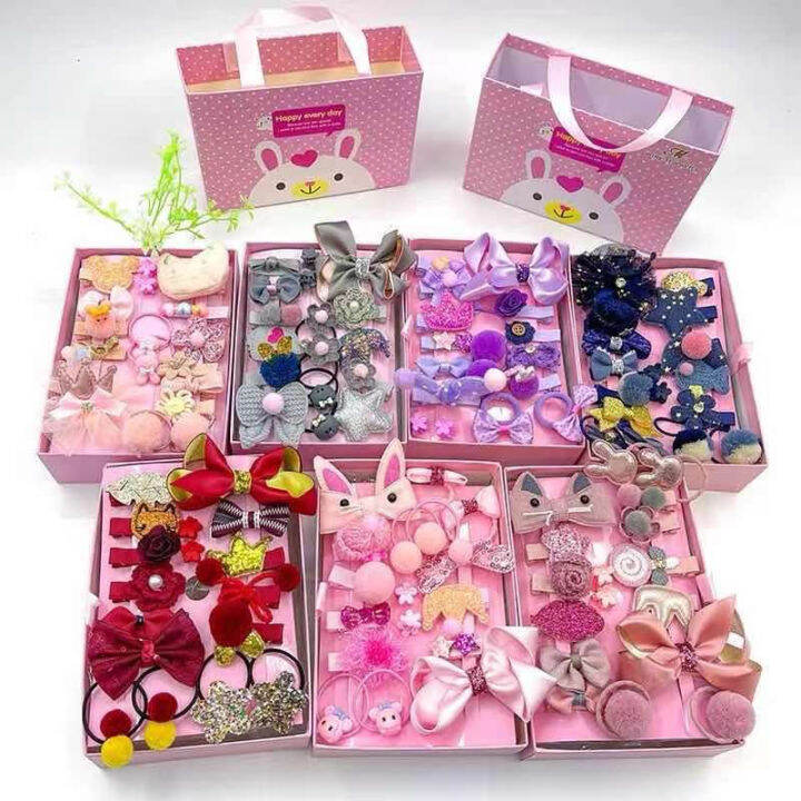 18PCS Set Kids Hair Accessories Barrettes Hair clips Baby Girls ...