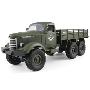 ST【Fast delivery】【In stock】JJRC Q60 1/16 2.4G 6WD Off-Road Military Truck Crawler RC Car