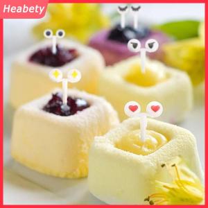 Heabety Động vật trái cây Ngã Ba cấp thực phẩm nhựa mini phim hoạt hình trẻ em bánh trái cây tăm Bento Ăn Trưa Bento phụ kiện bên trang trí quà tặng