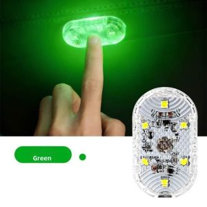 ANANAA Single/Seven Color Loop Car Touch Ambient Light USB Rechargeable Touch Control Car Interior Ambient Light Mini with Hook and Loop Fastener Car Reading Light For Car Interior