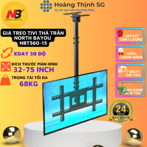 Giá treo tivi thả trần NBT560-15 Khung treo tivi xoay đa năng North Bayou NBT560-15 từ 32inch-75inch - Chính hãng