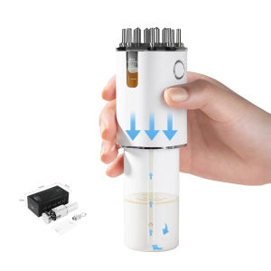 【SG SELLER】Applicator Microcurrent Red Light Maintenance Vibrating Hair Growth Liquid Guide Comb Electric Scalp Applicator