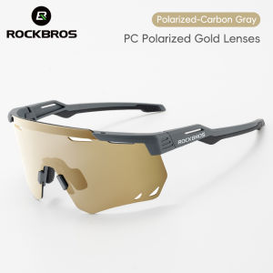 ROCKBROS Cycling Glasses Photochromic Polarized Lens Windproof Anti-UV Bicycle Goggles for Men and Women Bike Accessories