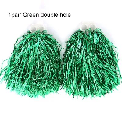 1pc/1Pair Concert Dress Costume Double hole handle Competition Flower Cheerleader pompoms Dance Party Decorator Cheerleading Cheering Ball Club Sport Supplies