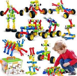 Qirptey Kids STEM Building Toys for 3 4 5 6 7 8+ Year Old Boy Birthday Gift