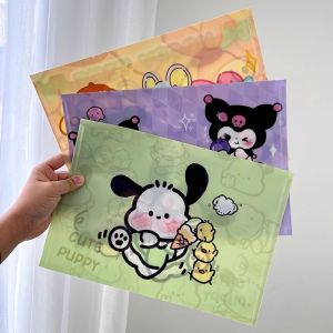 Creative Cute Cartoon Capybara A4 Waterproof Desk Organizer Document Bag File Folder PVC Storage Bags Stationery